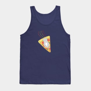 Pizza Cat Snoozing in Space Tank Top